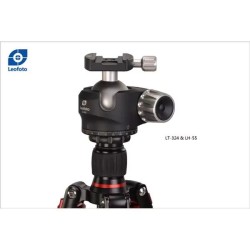 Leofoto Rótula LH-55 + Placa QP-70 | Rótula Leofoto con Placa de Montaje Rápido para Cámaras