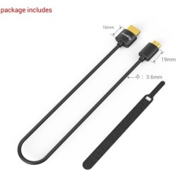 SmallRig 3040 Cable Mini HDMI 4K 35cm | Compra SmallRig 3040 | Precio Cable Mini HDMI Slim | cable ultra slim 4k mini hdmi tipo 