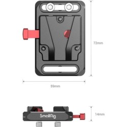 SmallRig 2987 Placa Batería Mini V-Mount | Compra SmallRig 2987 | Precio Placa Mini V-Mount | placa bateria mini v-mount camara 
