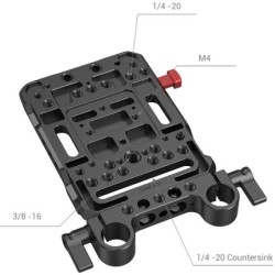 SmallRig 3016 Placa V-Mount Doble Abrazadera 15mm | Compra SmallRig 3016 | Precio Placa V-Mount Varillas | placa v-mount doble a