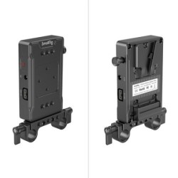 SmallRig 3498 Plato V-Mount Doble Abrazadera Varillas 15mm | plato v-mount | soporte bateria vmount