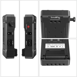 SmallRig 3498 Plato V-Mount Doble Abrazadera Varillas 15mm | plato v-mount | soporte bateria vmount