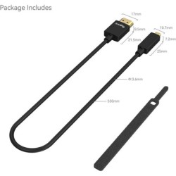 SmallRig 3043B Cable Micro HDMI Tipo D a HDMI Tipo A 4K 55cm | Compra SmallRig 3043B | Precio Cable Micro HDMI Ultra Slim 55cm |
