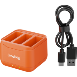 SmallRig 5921 Cargador 3 Canales Baterías DJI Action 6 Action 5 Pro Osmo 360 | Compra SmallRig 5921