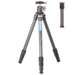 Leofoto Trípode Ranger LS-224C + Rótula LH-25 | trípode de carbono | trípode de viaje