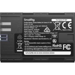 SmallRig 5298 Batería Canon LP-E6P USB-C 2600mAh Power Display | Compra SmallRig 5298 | Precio SmallRig 5298
