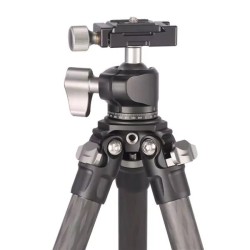 Leofoto Trípode Ranger LS-224C + Rótula LH-25 | trípode de carbono | trípode de viaje