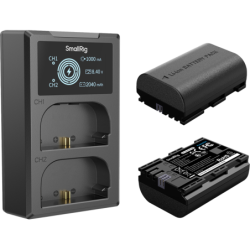 SmallRig 5409 Kit Cargador Doble USB Pantalla Inteligente 2 Baterías Canon LP-E6P | Compra SmallRig 5409
