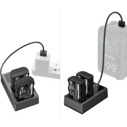 SmallRig 5409 Kit Cargador Doble USB Pantalla Inteligente 2 Baterías Canon LP-E6P | Compra SmallRig 5409