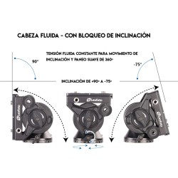 Leofoto Rótula Fluida para Video BV-10 | Rótula de Video Leofoto con Movimiento Suave