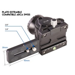 Leofoto Rótula Fluida para Video BV-10 | Rótula de Video Leofoto con Movimiento Suave