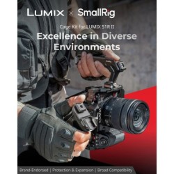 SmallRig 5147 Cage Panasonic Lumix S1R II S5II S5IIX G9II con Grip Batería DMW-BG1 DMW-BG2 | Compra SmallRig 5147