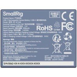 SmallRig 5062 Batería Fujifilm NP-W126S USB-C 1050mAh Azul | Compra SmallRig 5062 | Precio SmallRig 5062