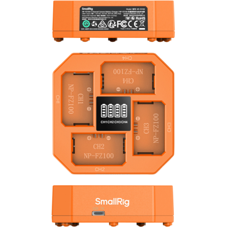 SmallRig 4839 Cargador 4 Canales Baterías Sony NP-FZ100 | Compra SmallRig 4839 | Precio SmallRig 4839