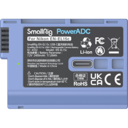 SmallRig 4332B Batería Nikon EN-EL15C USB-C 2400mAh 17.28Wh Azul | Compra SmallRig 4332B | Precio SmallRig 4332B