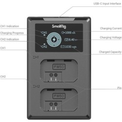 SmallRig 3818 Kit 2 Baterías NP-FW50 Cargador Doble USB | Compra SmallRig 3818 Kit NP-FW50 | Precio SmallRig 3818 Kit NP-FW50 | 