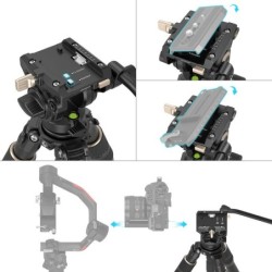 SmallRig 4643 FT-S303 Kit de Trípode de Carbono | trípode de carbono | kit trípode carbono | trípode carbono para foto y vídeo