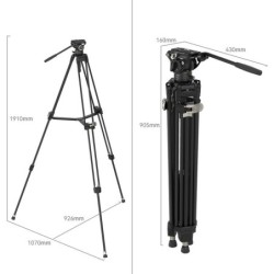 SmallRig 4163 AD-80 FreeBlazer Heavy-Duty Kit de Trípode de Aluminio | trípode heavy duty | trípode de aluminio