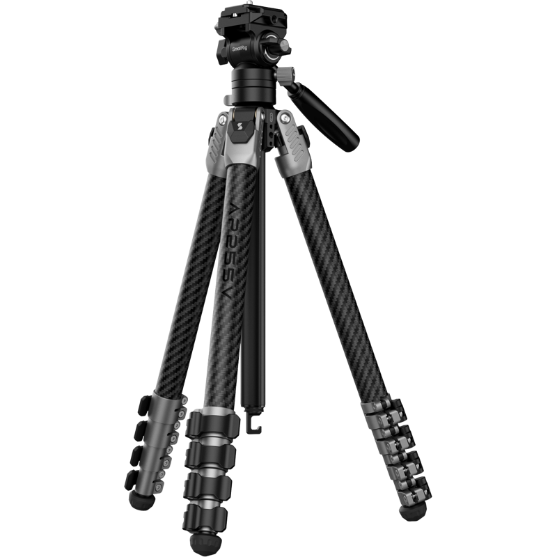 SmallRig 5477 AP255PRO Trípode de Vídeo Portátil de Carbono | tripode video carbono | tripode fibra carbono