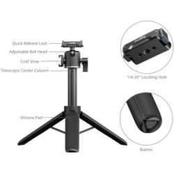 SmallRig 5435 Empuñadura Trípode Telescópica para Action Cameras | empuñadura action cam | palo selfie telescopico