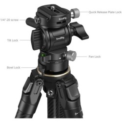 SmallRig 5028 Trípode de Carbono Portable Travel | trípode de viaje | trípode de carbono | kit trípode fibra carbono ligero