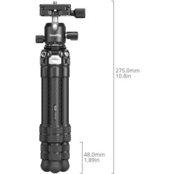 SmallRig 5026 Trípode de Carbono Pocket | mini trípode viaje | trípode de bolsillo | trípode fibra carbono compacto