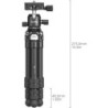 SmallRig 5026 Trípode de Carbono Pocket | mini trípode viaje | trípode de bolsillo | trípode fibra carbono compacto