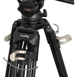 SMALLRIG 3751B AD-01 Kit de Trípode de Aluminio con Rótula Fluida | kit de trípode | trípode aluminio profesional