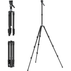 SMALLRIG 4221 Travel Kit de Trípode de Vídeo | trípode de viaje | trípode video portatil | kit tripode viaje rotula fluida