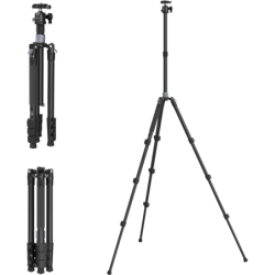 SMALLRIG 4059 AP-20 Kit de Trípode de Carbono con Columna Central | trípode con columna | trípode carbono columna central