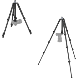 SMALLRIG 4059 AP-20 Kit de Trípode de Carbono con Columna Central | trípode con columna | trípode carbono columna central
