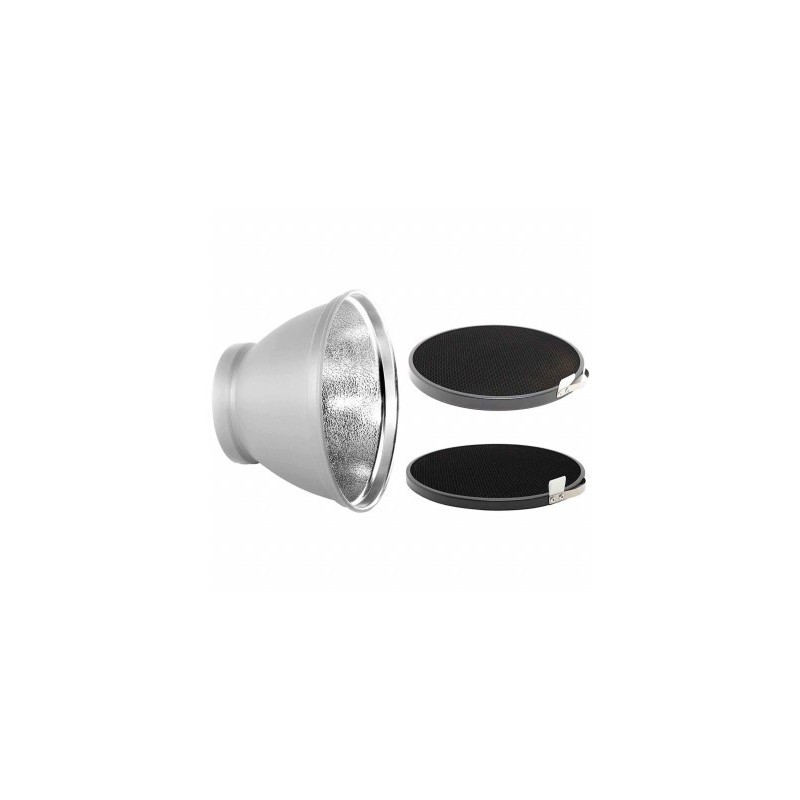 Elinchrom Kit Reflector 21cm + 2 Rejillas | reflector para flash | modelador de luz