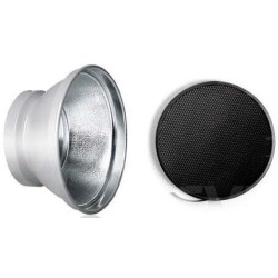 Elinchrom Kit Reflector 18cm + Rejilla | reflector para flash | modelador de luz | reflector con rejilla para flash de estudio