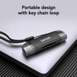 Lexar Lector Dual Slot SD/microSD USB 3.1 A & C | Compra Lexar Lector Dual Slot SD/microSD USB 3.1 A & C | Precio Lexar Lector D