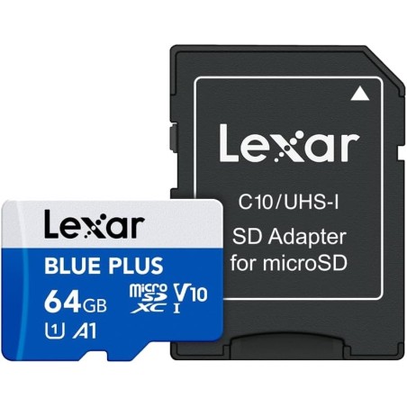 Lexar microSDXC Blue Plus UHS-I 64GB V30 | Compra Lexar microSDXC Blue Plus UHS-I 64GB V30 | Precio Lexar microSDXC Blue Plus UH
