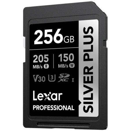 Lexar SDXC Professional Silver Plus UHS-I 256GB V30 | Compra Lexar SDXC Professional Silver Plus UHS-I 256GB V30 | Precio Lexar 