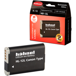 Hähnel Batería Compatible Canon NB-12L | Batería recargable para cámaras compactas Canon PowerShot