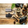 Hähnel Cargador Universal Unipal Mini II | Cargador compacto para baterías de cámara y dispositivos USB