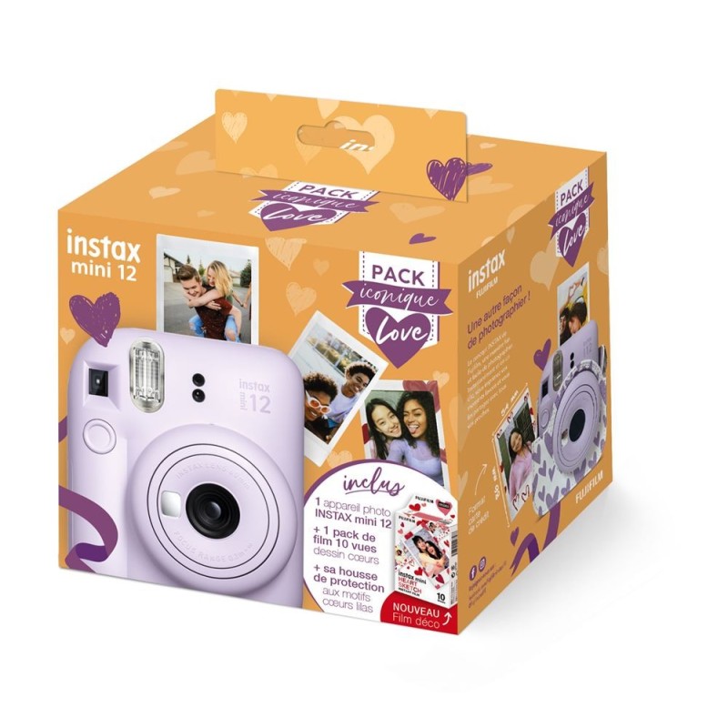 Fujifilm Pack Iconique Love Instax Mini 12 Violeta | Compra Instax Mini 12 Violeta | Precio Instax Mini 12 Violeta | camara inst