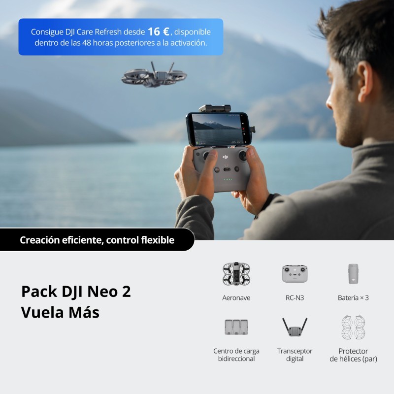 DJI Neo 2 Fly More Combo RC-N3 | Compra DJI Neo 2 | Precio DJI Neo 2 | drone compacto DJI