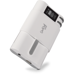 Hähnel Cargador Unipal Plus Blanco | cargador universal baterías | cargador multi batería | cargador universal pantalla lcd