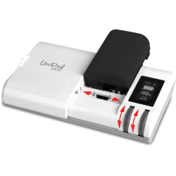 Hähnel Cargador Unipal Plus Blanco | cargador universal baterías | cargador multi batería | cargador universal pantalla lcd