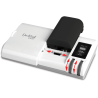 Hähnel Cargador Unipal Plus Blanco | cargador universal baterías | cargador multi batería | cargador universal pantalla lcd