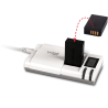 Hähnel Cargador Unipal Plus Blanco | cargador universal baterías | cargador multi batería | cargador universal pantalla lcd