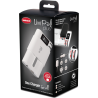 Hähnel Cargador Unipal Plus Blanco | cargador universal baterías | cargador multi batería | cargador universal pantalla lcd