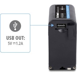 Hähnel Batería Compatible Sony Pro NP-F960/970 | Batería profesional de alta capacidad para cámaras y luces Sony