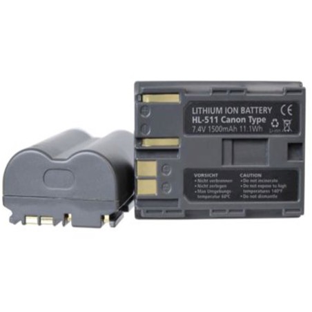 Hähnel Batería Compatible Ultra Canon BP-511 | Batería recargable de alto rendimiento para cámaras réflex Canon antiguas