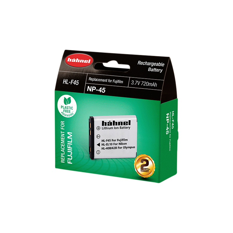Hähnel Batería Compatible Fujifilm NP-45 | Batería recargable compacta para cámaras Fujifilm FinePix