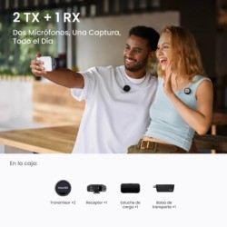 Insta360 Mic Pro 2TX 1RX | Compra Insta360 Mic Pro | Precio Insta360 Mic Pro | micrófono inalámbrico 2.4GHz doble transmisor