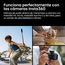 Insta360 Mic Pro 2TX 1RX | Compra Insta360 Mic Pro | Precio Insta360 Mic Pro | micrófono inalámbrico 2.4GHz doble transmisor